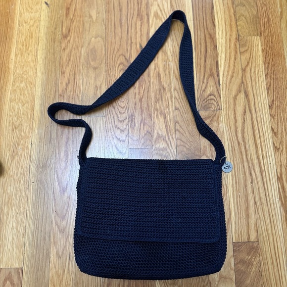 The Sak Blue Crossbody Bag with Woven Texture and Casual Style - Picture 5 of 5